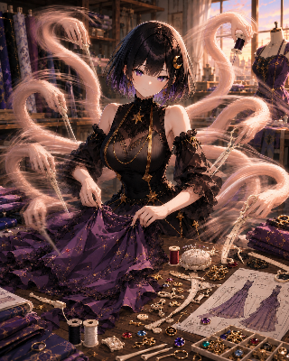 夜月ちゃん仕事風景