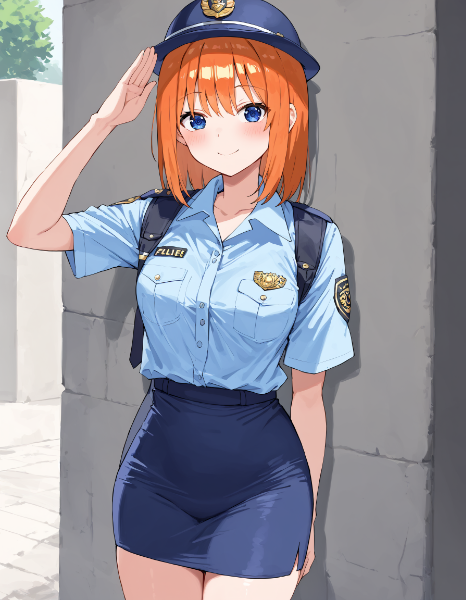 【五等分の花嫁】中野四葉　婦警さん