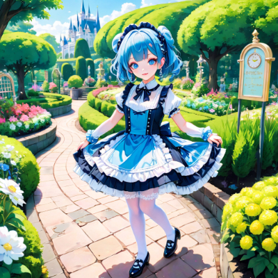 お城の庭園