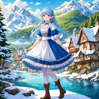 冬の町