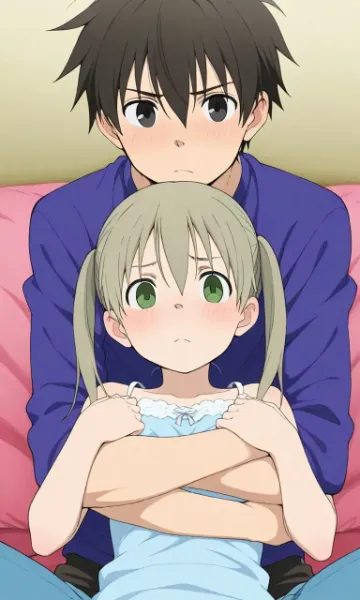 恥ずかしがり屋のツインテール少女