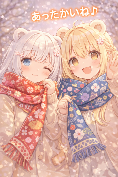 和柄マフラー🧣