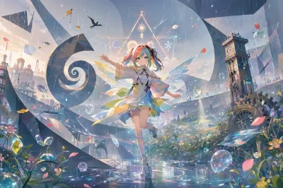 虹の翼で雨を踊る魔法少女