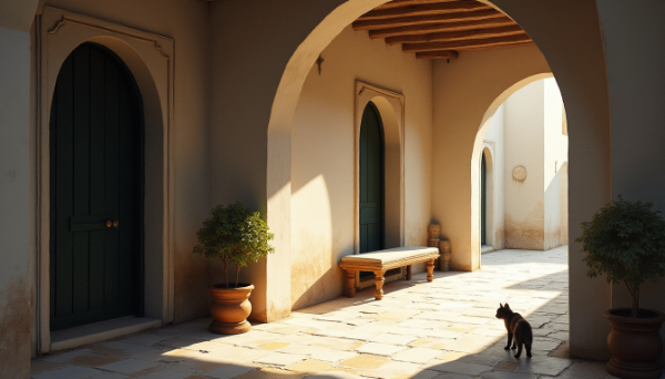 中東風建物の通路