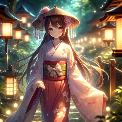 神社を散策中