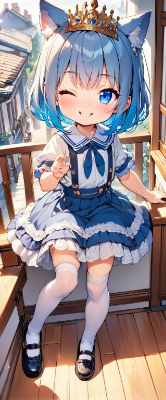 ケモミミな青髪さん