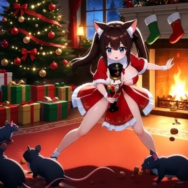 くるみ割り人形な猫又さん