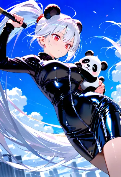 空駆けるパンダ娘