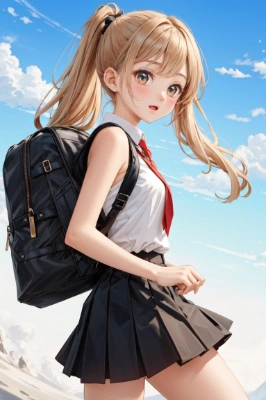 晴天のバックパック