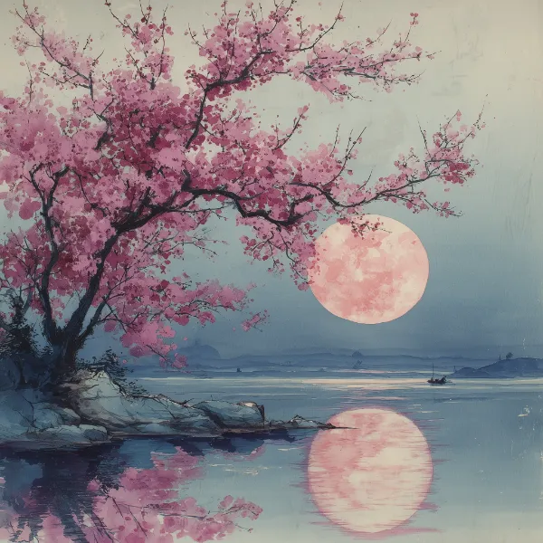 暮るれば昇る朧月