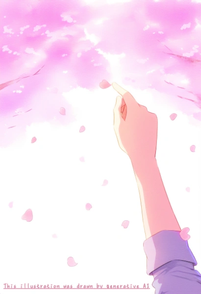 花びらにタッチ