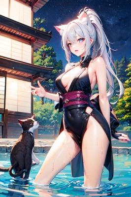 子猫とネコ娘