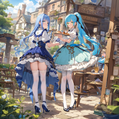 朝のカフェ