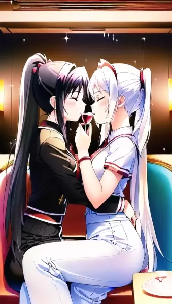 一つのグラスで