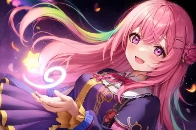 魔法で煌めく星空