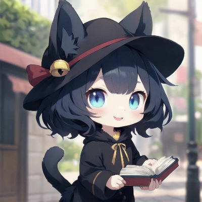 猫の魔女　ミニキャラ