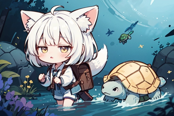 🦊と🐢