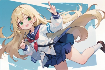 金髪の女の子