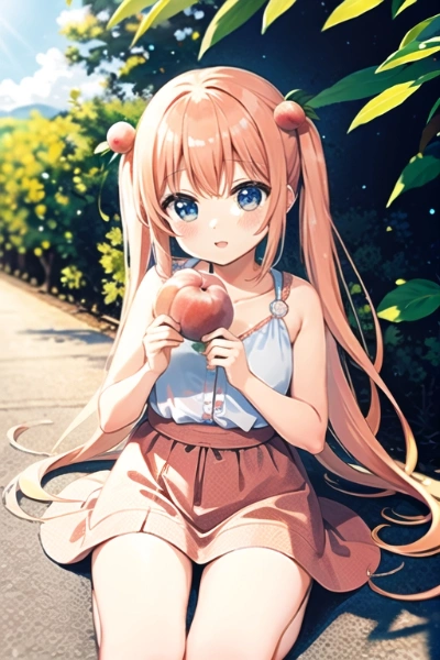 桃花源で出会った少女