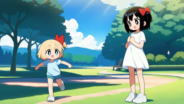 お～いっしょに遊ぼー