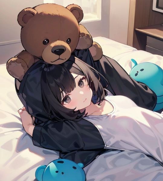 テディベアと女の子