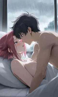 雨の窓辺で交わる想い