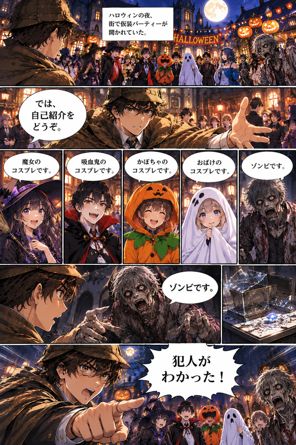 事件瞬殺探偵　〜ハロウィンに潜むゾンビ編〜