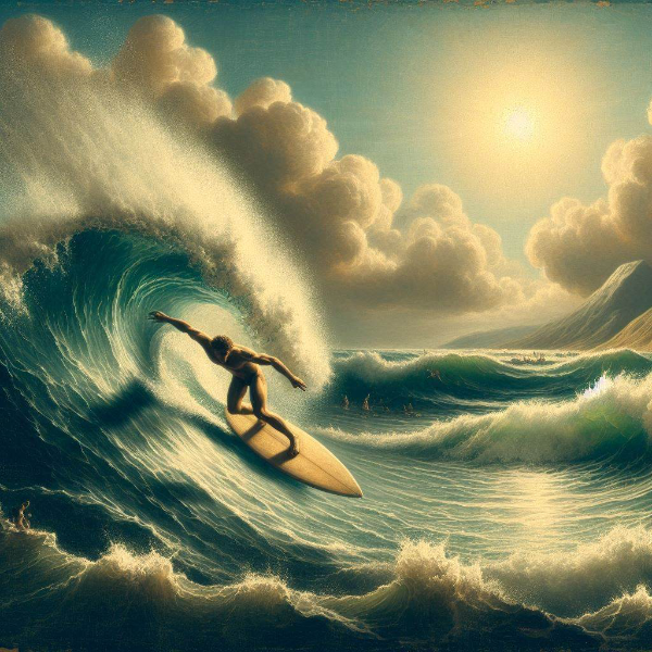 レンブラント流波乗り🏄