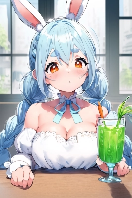 青汁を飲むか悩むぺこら