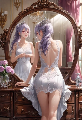 白いドレスの女子