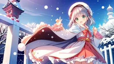 雪降り積もり