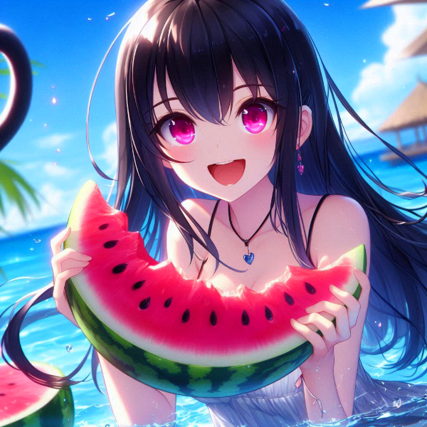 【R15】スイカ割りが終わった後の、うちの子★その2(7枚)