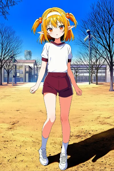 体操着エルフさん