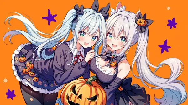 双子猫娘のハロウィン大冒険