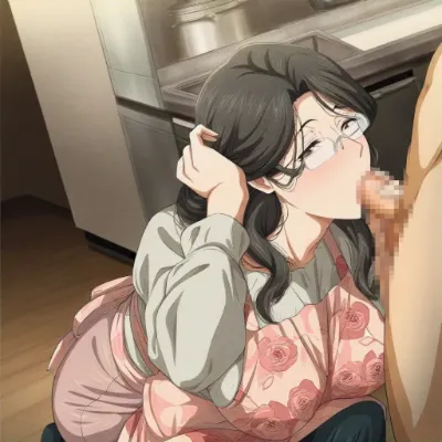 キッチンでしゃぶる主婦