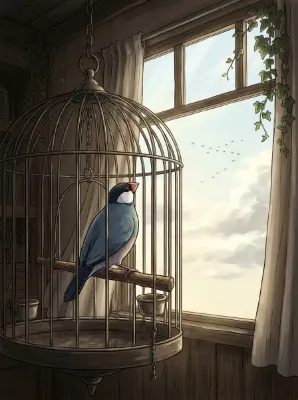 籠の中の鳥はいついつ出やる