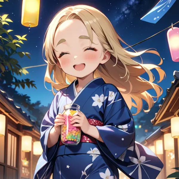 瓶の中には星が入ってるのー