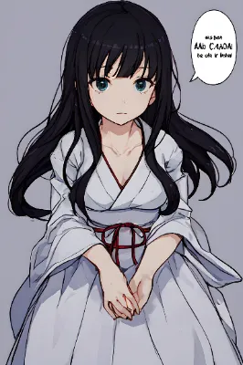 着物姿の黒髪少女