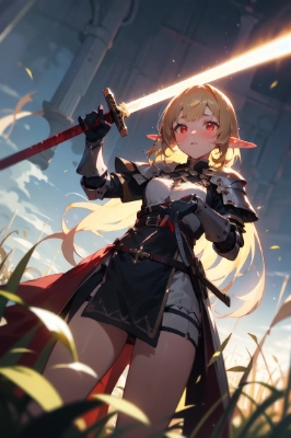 剣で戦うエルフ２