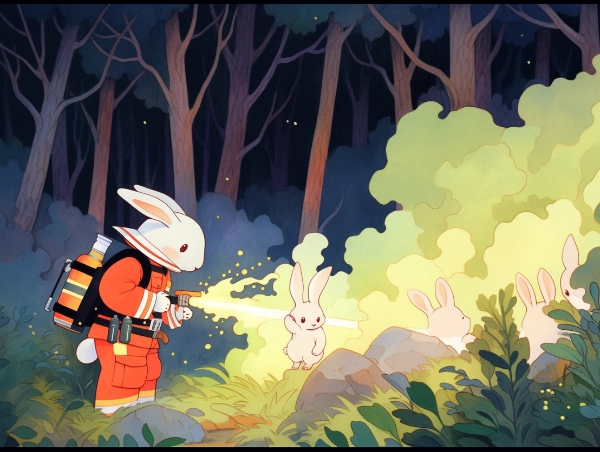 焚火の後はきちんと火を消そうね