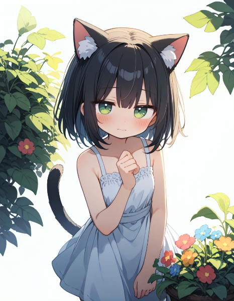 花とねこ（3枚）