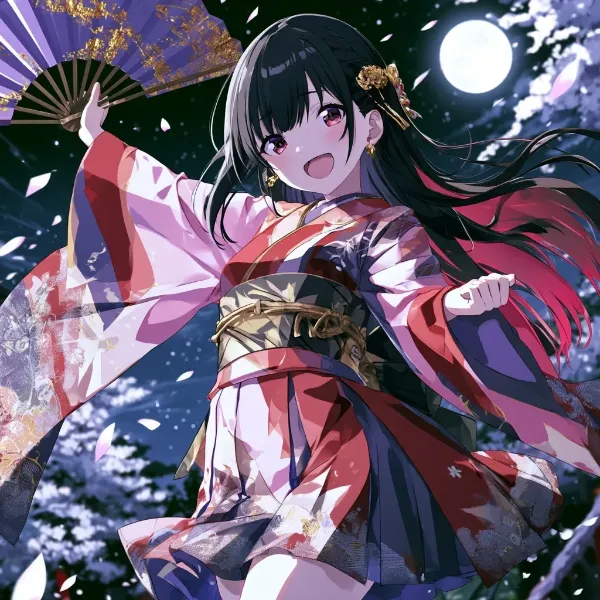 満月の夜の風に感謝