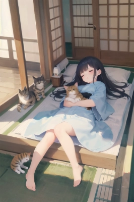 猫屋敷はただいまお昼寝中