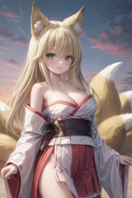 九尾の狐っ娘