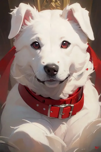 白い犬のお父さん