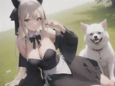 犬と美女