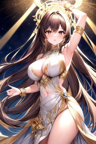 光の調整中を見られた天使