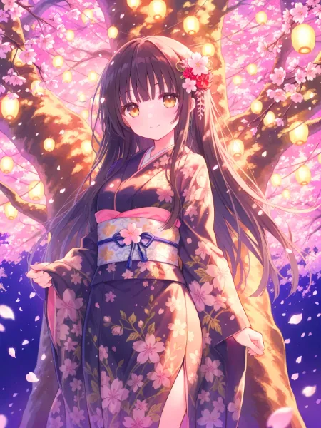 夜桜撫子