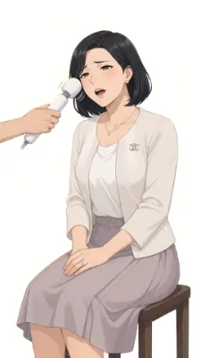 電マと女性　GIF