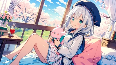 外はまだ少し寒いのです
